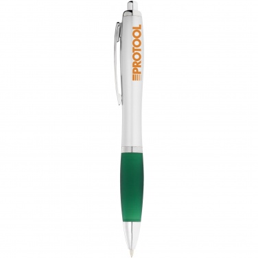 Logo trade promotional giveaways image of: Nash ballpoint pen, green