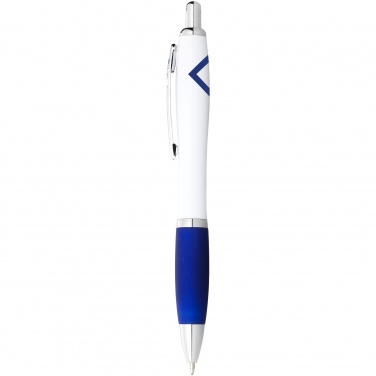 Logo trade promotional giveaways image of: Nash Ballpoint pen, blue