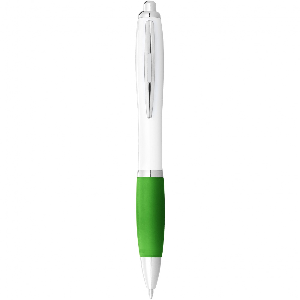 Logo trade promotional giveaways image of: Nash Ballpoint pen, green