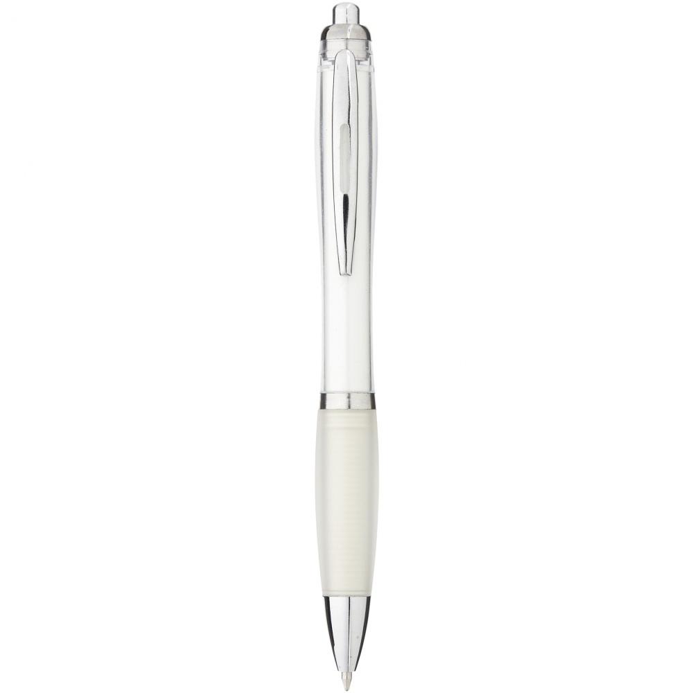 Logo trade promotional items picture of: Nash ballpoint pen, white