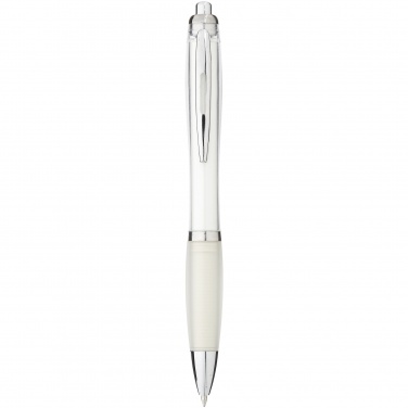 Logo trade promotional item photo of: Nash ballpoint pen, white