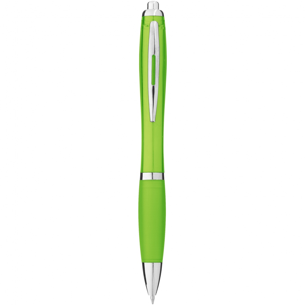 Logo trade business gifts image of: Nash ballpoint pen, light green