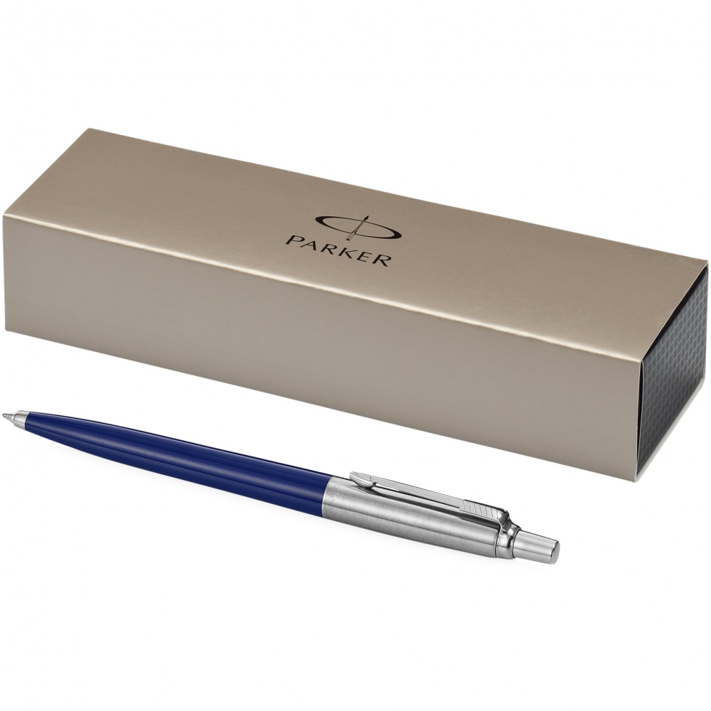 Logo trade promotional products image of: Parker Jotter ballpoint pen, dark blue