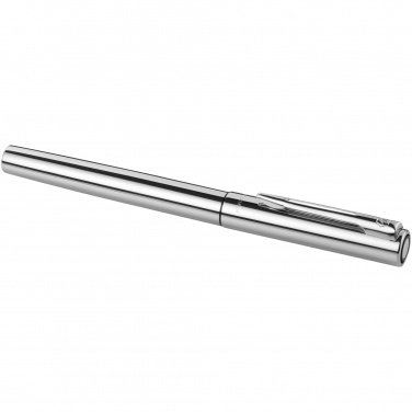 Logo trade promotional gifts image of: Graduate rollerball pen, silver