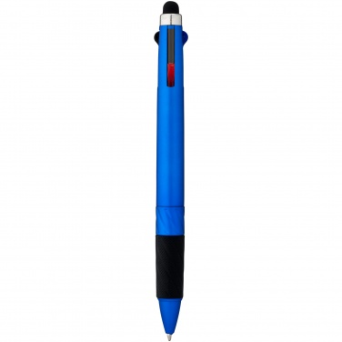 Logotrade promotional product image of: Burnie multi-ink stylus ballpoint pen, blue