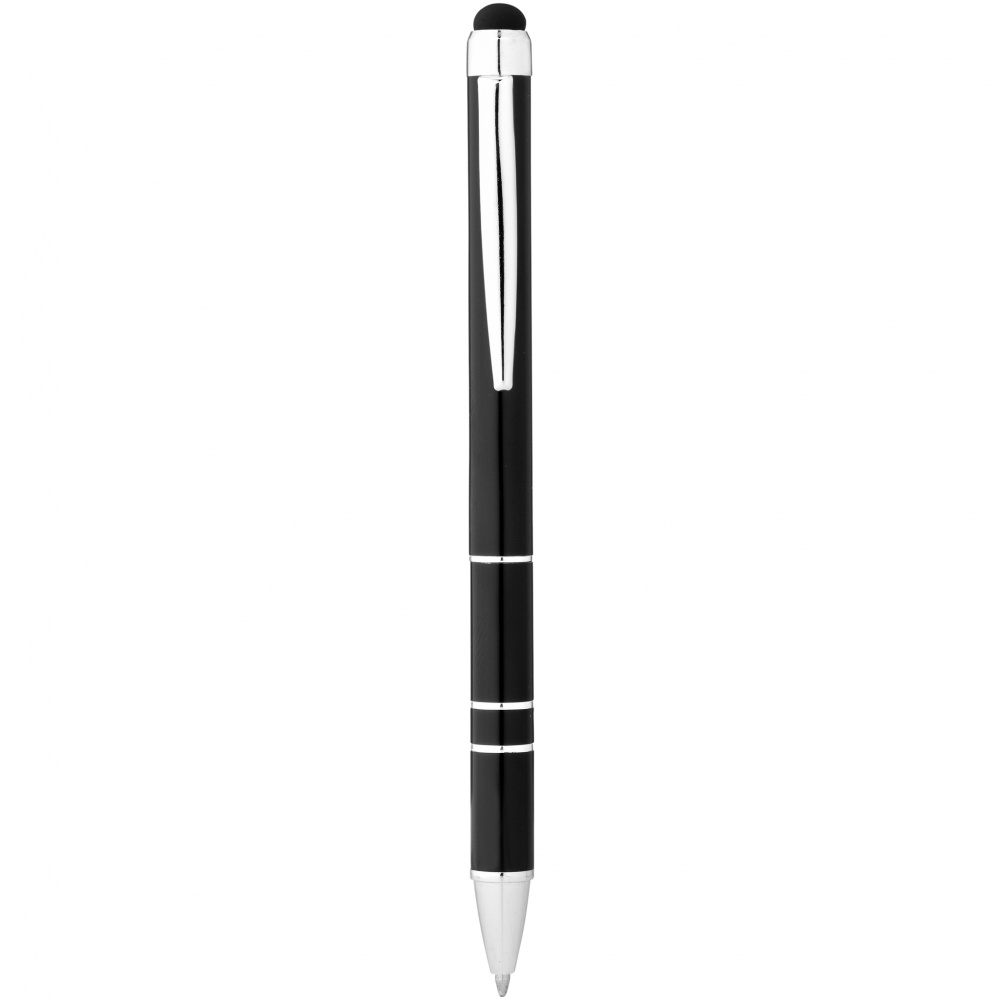 Logo trade promotional merchandise picture of: Charleston stylus ballpoint pen, black