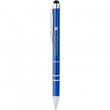 Logotrade promotional gift image of: Charleston stylus ballpoint pen, blue