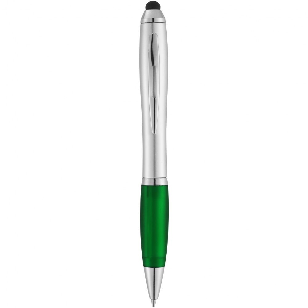 Logotrade promotional gift picture of: Nash stylus ballpoint pen, green