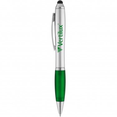 Logotrade promotional item picture of: Nash stylus ballpoint pen, green