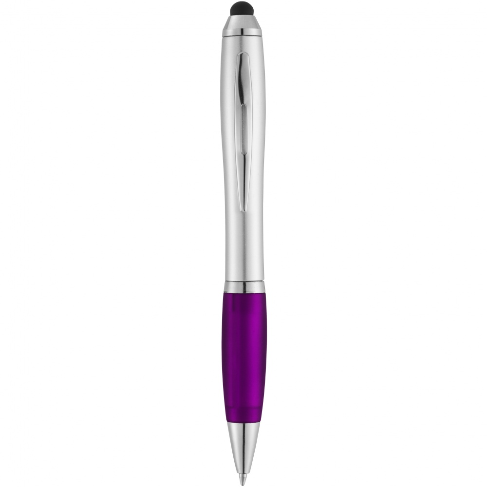 Logotrade promotional gift picture of: Nash stylus ballpoint pen, purple