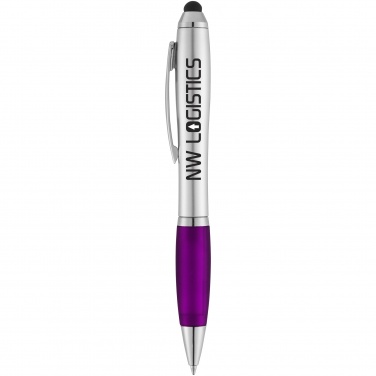 Logotrade promotional merchandise photo of: Nash stylus ballpoint pen, purple