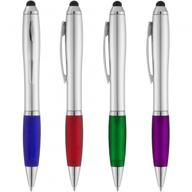 Logo trade promotional gifts picture of: Nash stylus ballpoint pen, purple