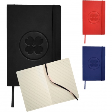 Logo trade promotional giveaways picture of: Classic Soft Cover Notebook, dark blue