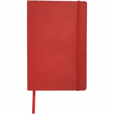 Logo trade promotional giveaways image of: Classic Soft Cover Notebook, red