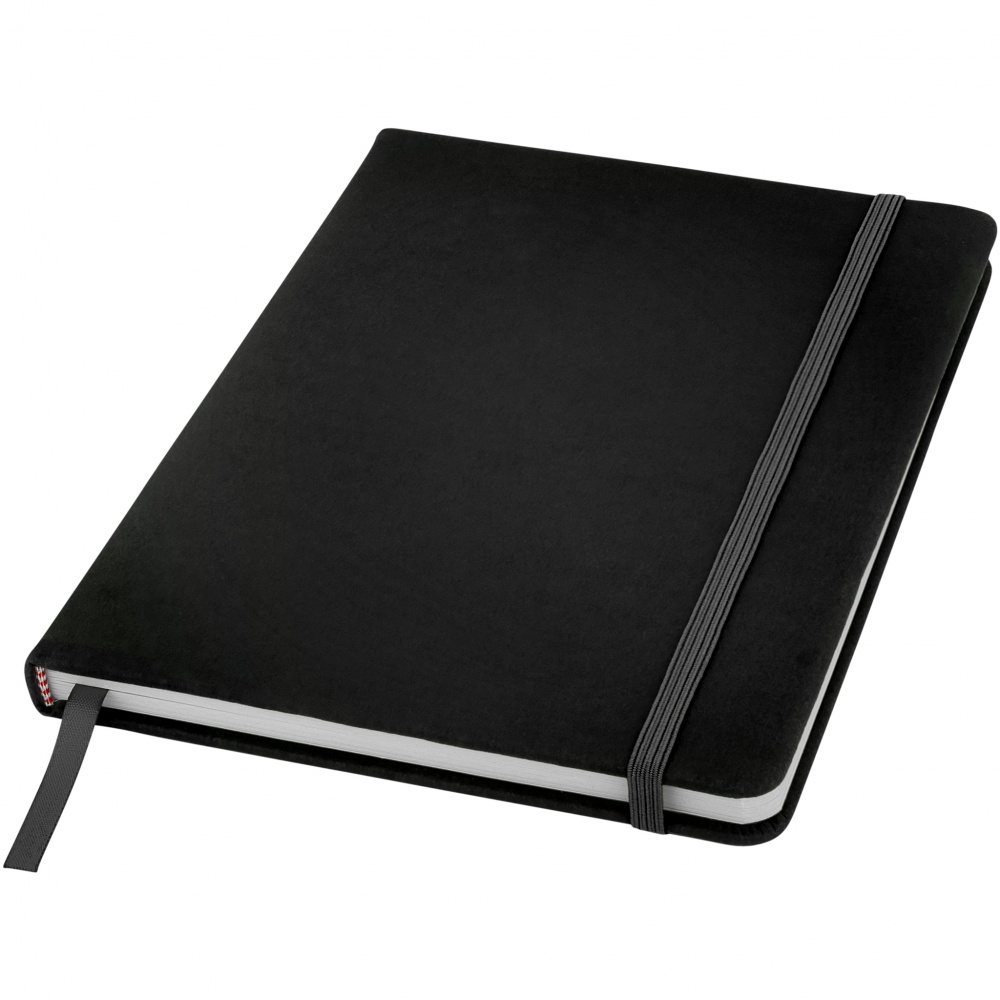 Logo trade promotional giveaway photo of: Spectrum A5 Notebook, black