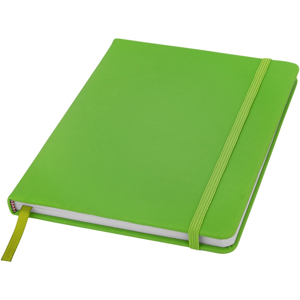 Logo trade business gifts image of: Spectrum A5 Notebook, light green