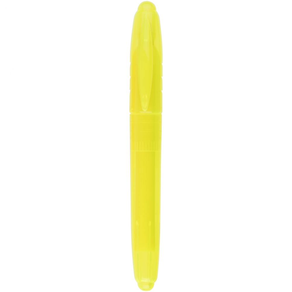 Logo trade promotional items image of: Mondo highlighter, yellow