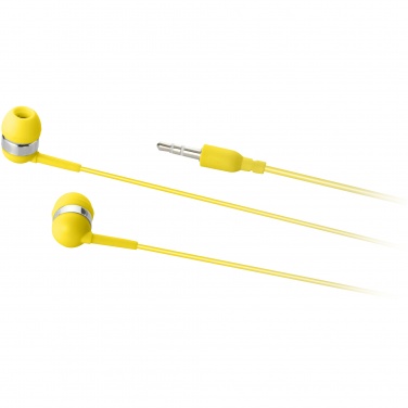 Logo trade promotional gifts image of: Sargas earbuds, yellow