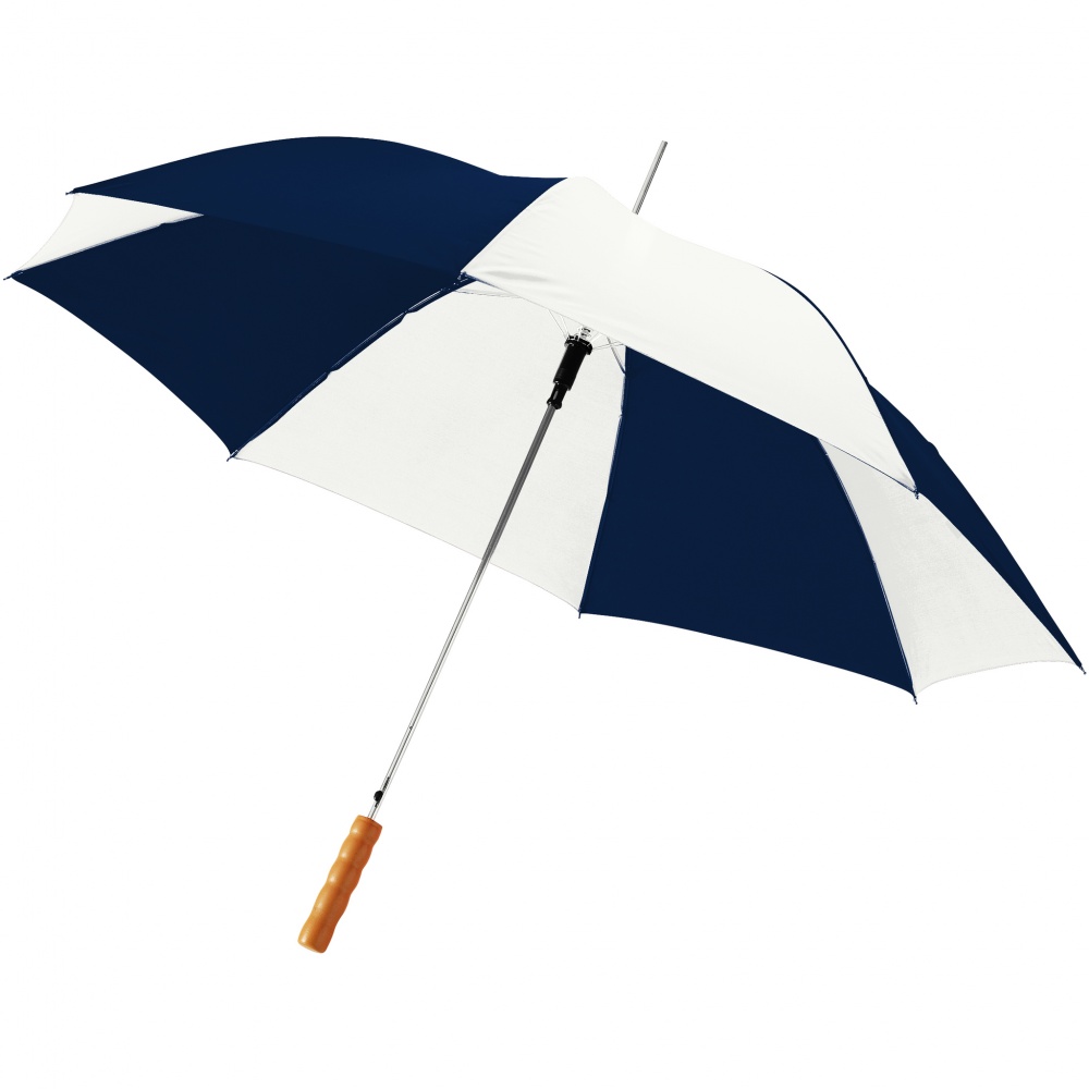 Logo trade promotional products image of: 23" Lisa automatic umbrella, dark blue/white