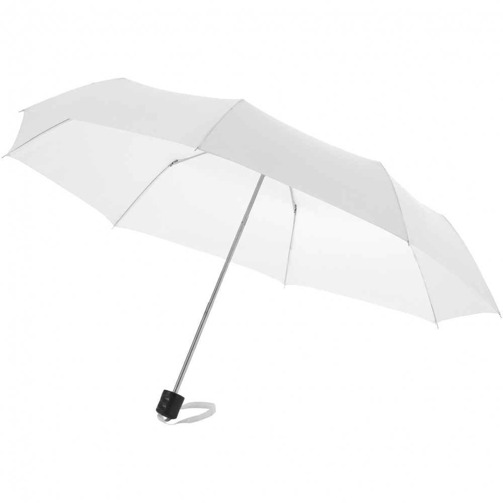 Logotrade promotional gift image of: Ida 21.5" foldable umbrella, white