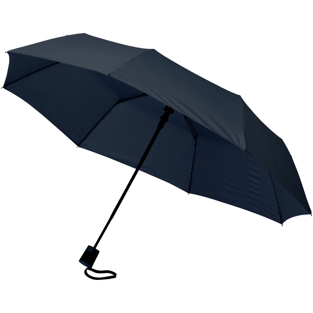 Logotrade promotional giveaways photo of: 21" 3-section Wali  auto open umbrella, navy