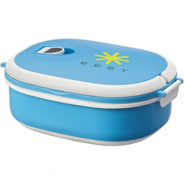 Logo trade promotional giveaway photo of: Spiga lunch box, light blue