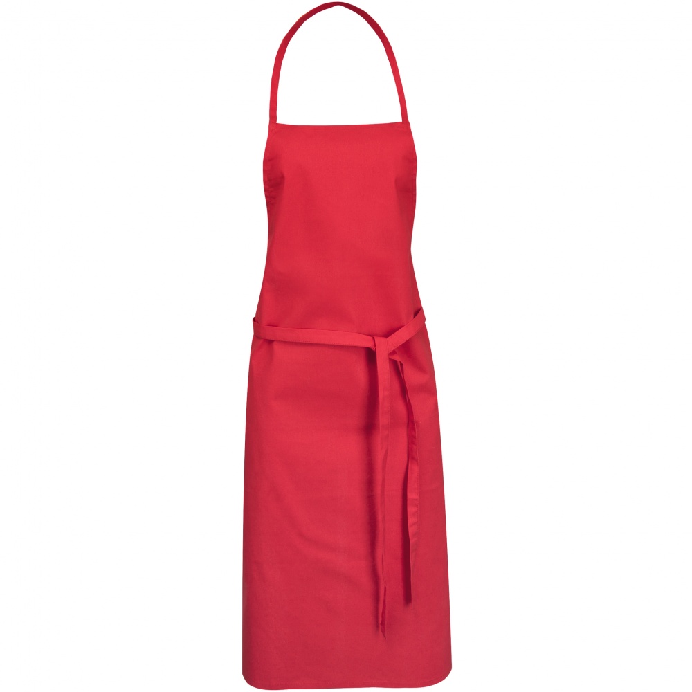 Logo trade promotional merchandise picture of: Reeva Cotton Apron, red