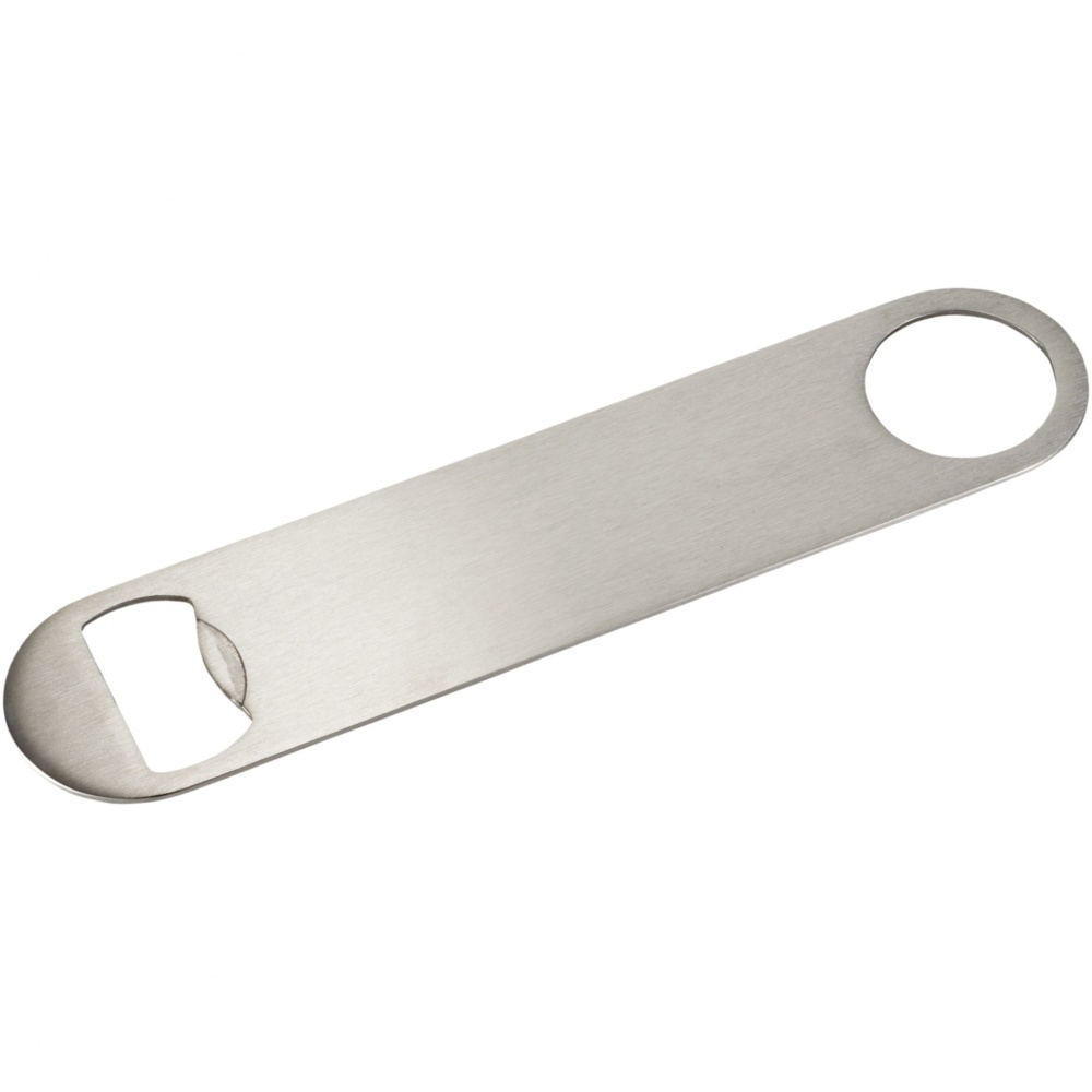 Logo trade promotional gifts picture of: Paddle bottle opener, silver