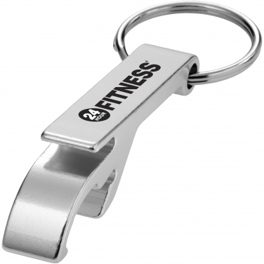 Logo trade business gift photo of: Tao alu bottle and can opener key chain, silver