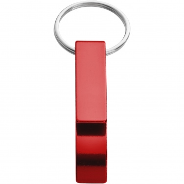 Logotrade business gift image of: Tao alu bottle and can opener key chain, red