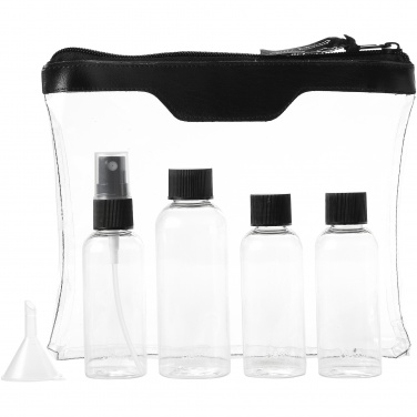 Logotrade promotional merchandise picture of: Munich airline approved travel bottle set, black