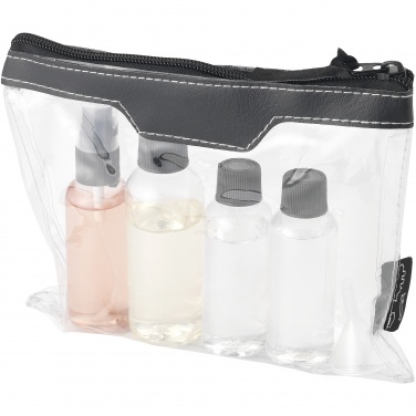 Logotrade promotional products photo of: Munich airline approved travel bottle set, black