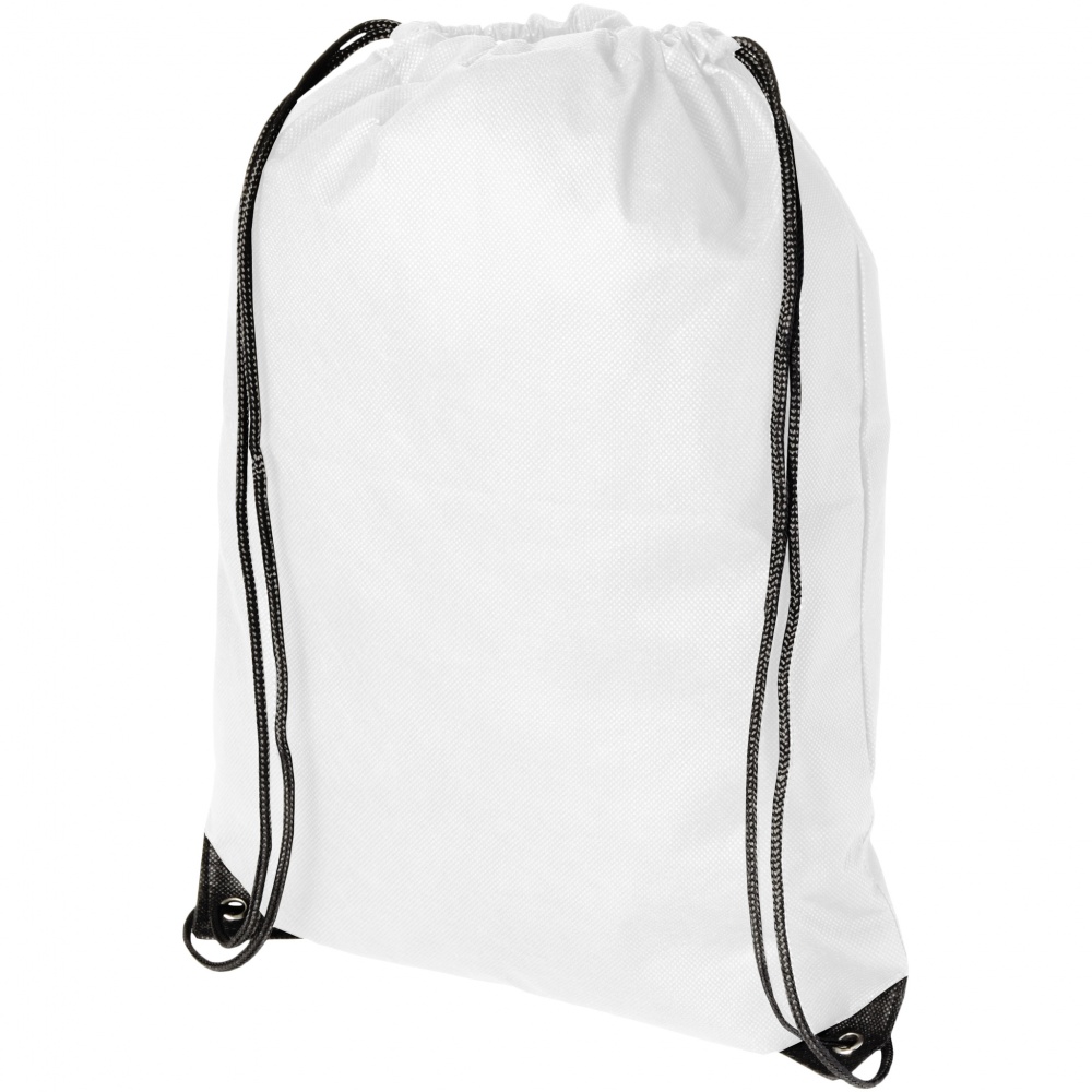 Logo trade advertising products image of: Evergreen non woven premium rucksack eco, white