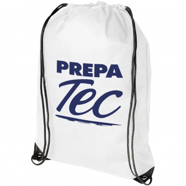 Logo trade business gift photo of: Evergreen non woven premium rucksack eco, white