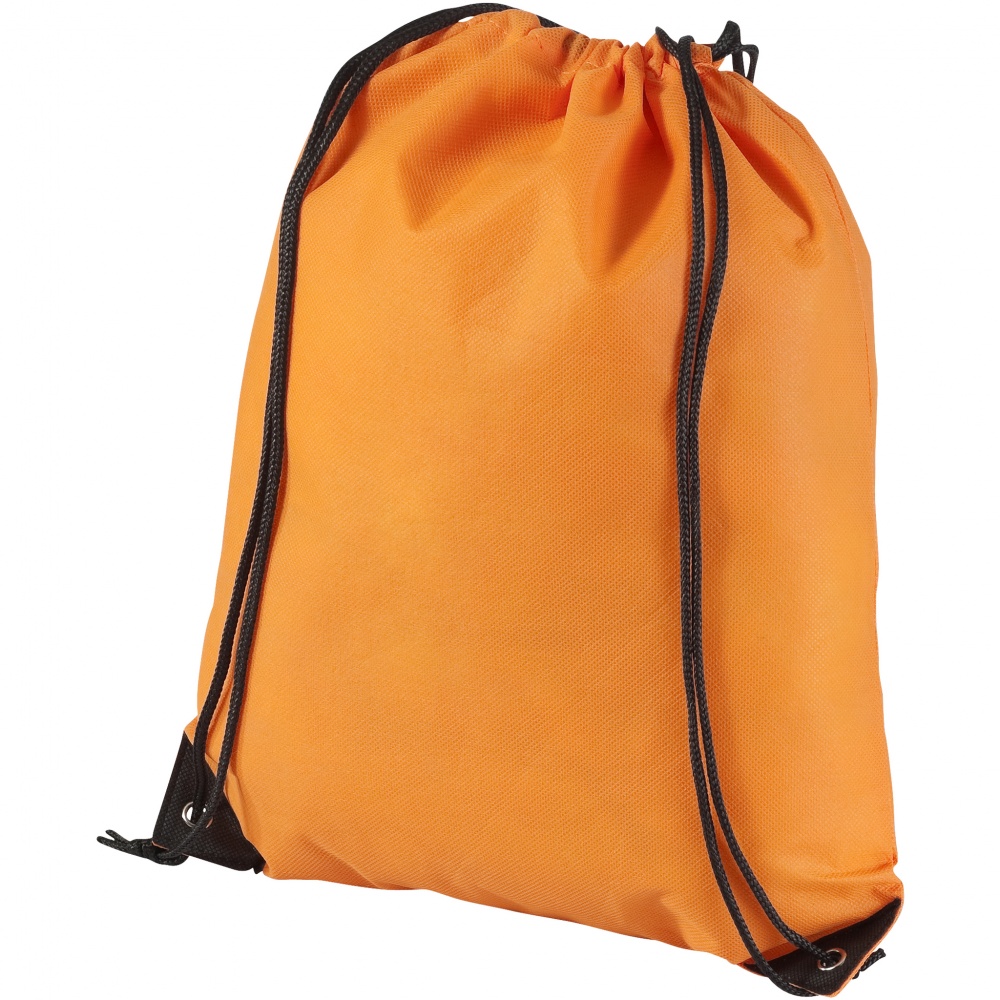 Logotrade promotional item picture of: Evergreen non woven premium rucksack eco, orange