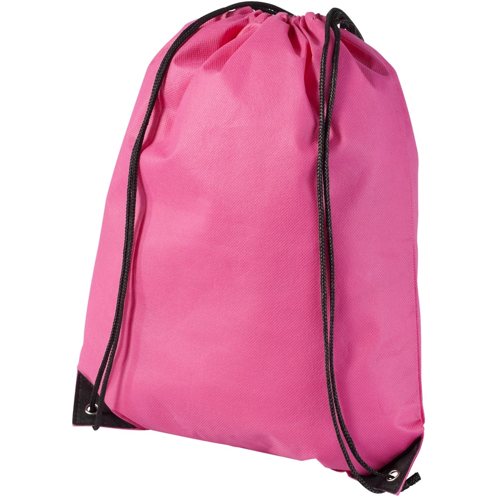 Logotrade advertising products photo of: Evergreen non woven premium rucksack eco, pink