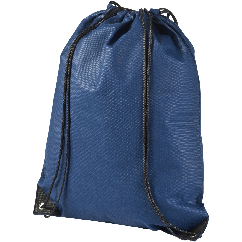 Logo trade promotional gifts picture of: Evergreen non woven premium rucksack eco, dark blue