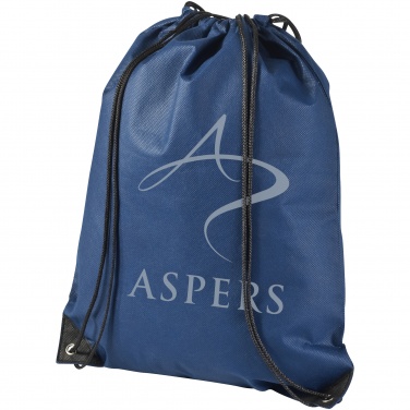 Logo trade business gifts image of: Evergreen non woven premium rucksack eco, dark blue