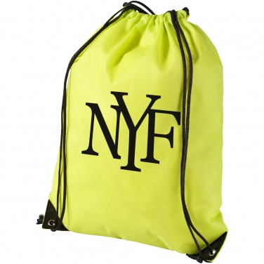 Logo trade promotional gifts picture of: Evergreen non woven premium rucksack eco, light green