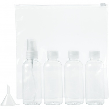 Logo trade promotional item photo of: Tokyo airline approved travel bottle set, white