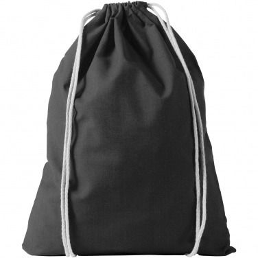 Logotrade advertising product image of: Oregon cotton premium rucksack, black