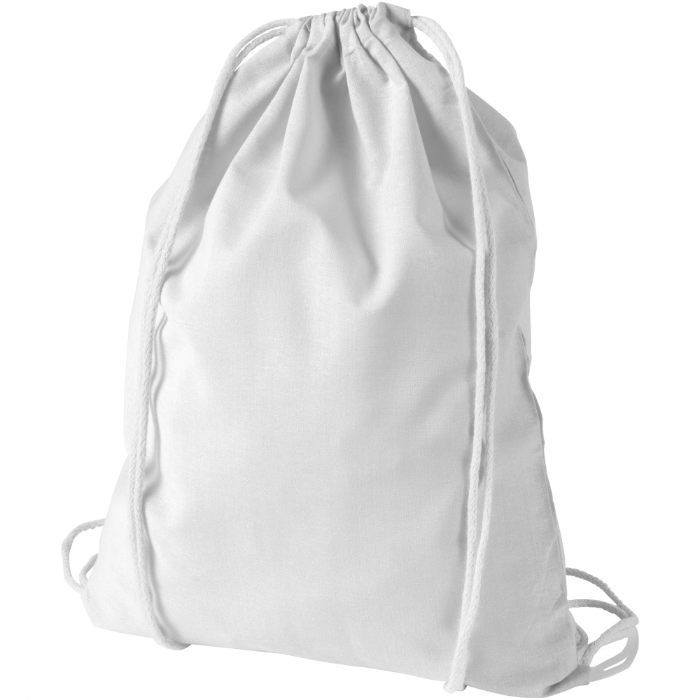 Logotrade advertising product image of: Oregon cotton premium rucksack, light grey