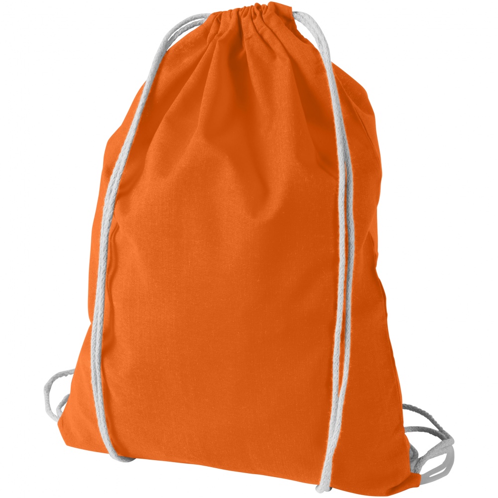 Logo trade advertising products picture of: Oregon cotton premium rucksack, orange