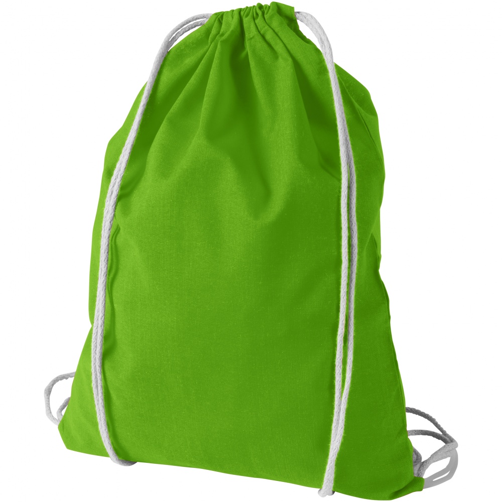 Logotrade promotional giveaway picture of: Oregon cotton premium rucksack, light green