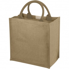 Chennai jute gift tote, beige