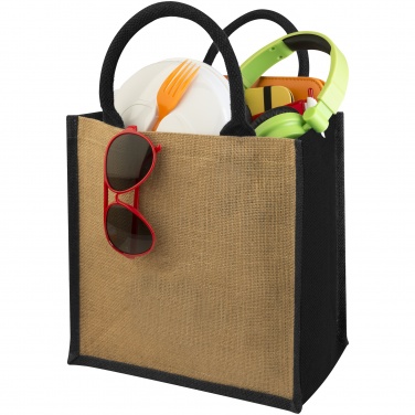 Logotrade promotional gift picture of: Chennai jute gift tote, black