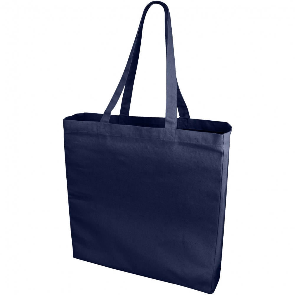 Logo trade promotional merchandise photo of: Odessa cotton tote, navy