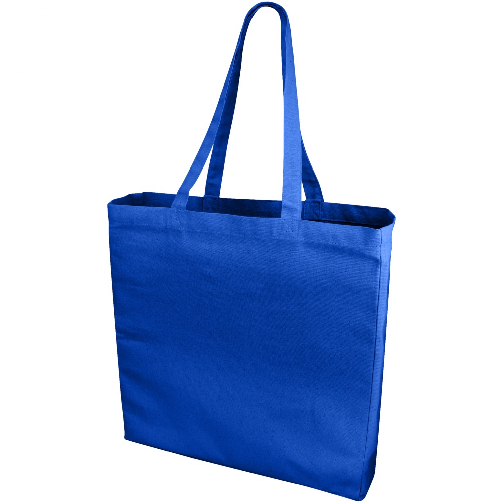 Logo trade promotional products image of: Odessa cotton tote, blue