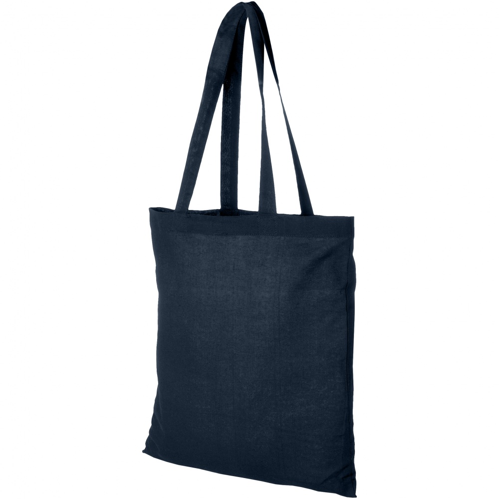 Logotrade corporate gift image of: Madras Cotton Tote, dark blue