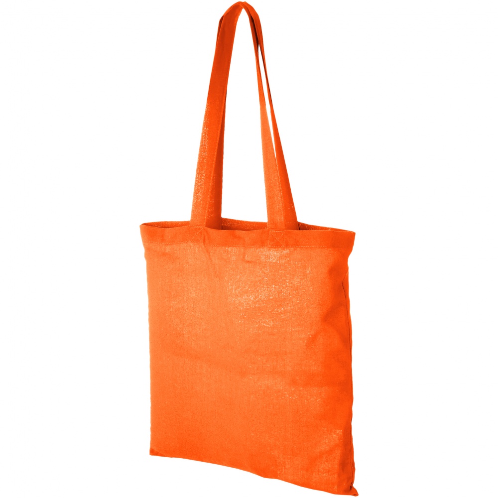 Logo trade advertising product photo of: Madras Cotton Tote, orange